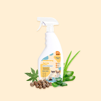Spray désodorisant pour animaux de compagnie de marque privée 500ml chien chat parfum nettoyage de l'air pour animaux de compagnie éliminateur d'odeurs pour animaux de compagnie avec désodorisation