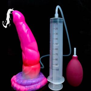 Faak leuchtend ejakulieren Penis Wassers pray realistische bunte Silikon Spritz <span class=keywords><strong>dildo</strong></span> benutzer definierte - Product Image 1