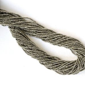 Cuentas Rondelle microfacetadas de pirita Natural de 3mm, venta al por mayor, cuentas de piedras preciosas sueltas, hebras para joyería de moda, precio de distribuidor de fábrica - Product Image 3