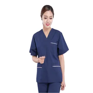 Vendita calda Stretch Medical scrub set uniforme per infermiera