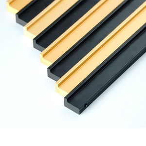 Hợp kim nhôm hiện đại vàng đen kéo dài tủ quần áo tủ lõm kéo xử lý cho phòng ngủ tủ quần áo ẩn ngăn kéo cửa nhà bếp - Product Image 2