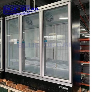 ตู้แช่น้ำดื่ม4ประตูตู้แช่ตู้เย็นซูเปอร์มาร์เก็ตอุณหภูมิเดียว - Product Image 3