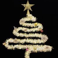 Ruban magique coloré en plastique irisé pour décoration de Noël, vente en gros par les fabricants chinois
