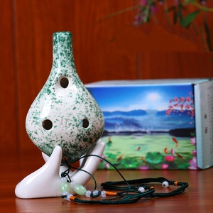 Ocarina de Cerámica de 6 Orificios en Clave de Do Alto para Principiantes, Instrumento Musical de Cerámica Ahumada - Product Image 4