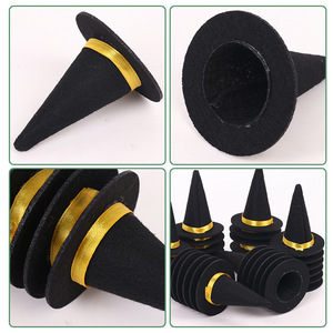 Mini <span class=keywords><strong>sombrero</strong></span> <span class=keywords><strong>de</strong></span> <span class=keywords><strong>bruja</strong></span> para decoración <span class=keywords><strong>de</strong></span> fiesta <span class=keywords><strong>de</strong></span> Halloween, accesorio para ramo <span class=keywords><strong>de</strong></span> flores, <span class=keywords><strong>sombrero</strong></span> <span class=keywords><strong>pequeño</strong></span> - Product Image 2