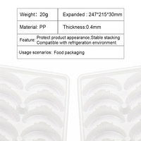 Boîte d'emballage pour raviolis en PET de qualité alimentaire, plateau empilable résistant au congélateur, conteneur de stockage pour wontons, boîte organisatrice pour réfrigérateur