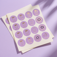 Feuille d'autocollants personnalisés en vinyle BOPP brillant, découpés à la forme, imperméables, résistants aux UV, auto-adhésifs pour scrapbooking et loisirs créatifs pour enfants, vente en gros