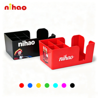 NIHAO Distributeur de mouchoirs en plastique personnalisé pour la décoration de tables de café, restaurant, bar et la publicité de marque