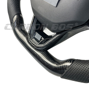 Volante de Fibra de Carbono Directo de Fábrica para Volkswagen MK8 MK7 MK6 Golf R <span class=keywords><strong>GTI</strong></span> GTD GTE <span class=keywords><strong>Polo</strong></span> Golf8 Golf7 - Product Image 3