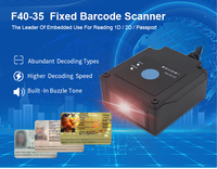 Module de lecteur de codes-barres EDOO F40-35 OEM, USB, 1D 2D, montage fixe, lecteur de codes-barres de passeport MRZ
