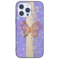 Nouvelle coque de téléphone portable de luxe en TPU+PC avec anneau magnétique antichoc multicolores pour /