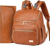 Sac à dos à langer grande capacité avec matelas à langer, 5 poches isothermes, sangles de poussette, imperméable, vente en gros pour maman