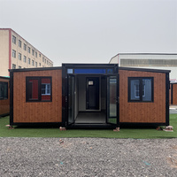 Casa Contenedor Expandible de Lujo al por Mayor de 20, 30 y 40 pies, Precio Bajo, Casa Portátil Prefabricada Móvil de 2-4 Dormitorios