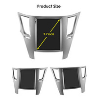CARUPEZ Radio de Auto con Pantalla Táctil IPS de 9.7 Pulgadas, Android, DSP, GPS, para Subaru Outback, Impreza, Legacy 2009-2014 (LHD), Vertical, Estilo Tesla, con Cámara de Reversa