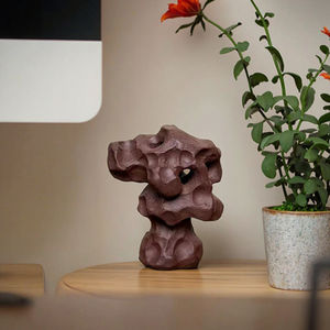 Petites décorations de jardin artisanales en céramique d'argile violette du Jiangsu Taihu, design irrégulier, pour table, bureau, hôtel - Product Image 6