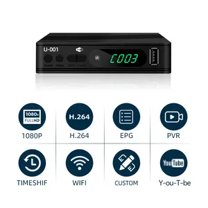 准备发货迷你DVB-T2机顶盒电视数字免费播放H.264/AVC DVB T2解码器1080P高清DVB-T2接收器