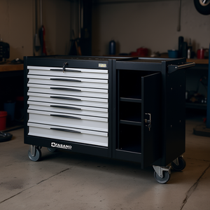 Fasano Tool <b>Cabinet</b> 10 Drawer Rolling Steel <b>Garage</b> Storage With Locks For Auto Repair - Product Image 3