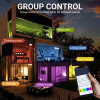 maison intelligente LED RGB éclairage architectural linéaire WiFi contrôle pendentif aluminium haut/bas éclairage intelligent