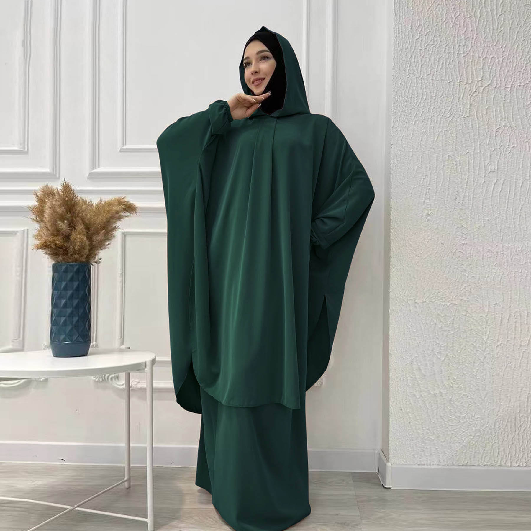 Yibaoli Hot Sale Jilbab 2 Piece Set Prayer Dress Khimar and Skirt 8 Colors  Muslim Women Muslim Dress Eid 2025| Alibaba.com