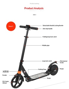 Patinete Eléctrico Plegable <span class=keywords><strong>E9</strong></span> con Amortiguadores Delanteros/Traseros, Bicicleta de Equilibrio de Dos Ruedas para Niños - Product Image 5