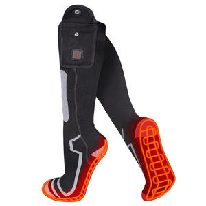 Chaussettes d'équipage électriques haut de gamme femmes/hommes chaussettes chauffantes rechargeables USB Heizsocken pour l'hiver loisirs quotidiens vélo pêche pique-nique - Product Image 1