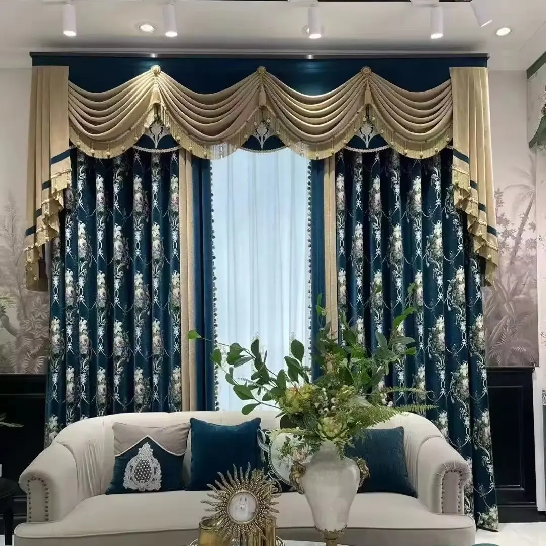 Luxushaus und Hotel elektrische Vorhänge mit kundenspezifischem Design elegante individuelle Vorhänge