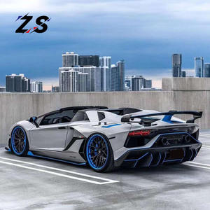 ZS vente directe d'usine Kit de carrosserie en Fiber de carbone <span class=keywords><strong>SVJ</strong></span> Style pour <span class=keywords><strong>Aventador</strong></span> Lp700 LP720 LP750 pare-chocs de voiture avant becquet de capot - Product Image 4