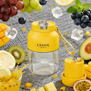 Mini-presse-agrumes multifonctionnel double tasse, portable, avec bouteille rechargeable USB – Offre spéciale usine - Product Image 3