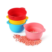 Bol en silicone pour cire, machine à fondre la cire ronde résistante aux hautes températures, pour la fabrication de films, bol pour masque facial fait maison