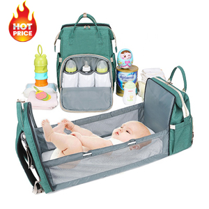 Portable Grand Convertible Sac Momie Sac À Dos Bébé Lit Sac De Voyage Ensemble Bébé Sacs À Couches - Product Image 1
