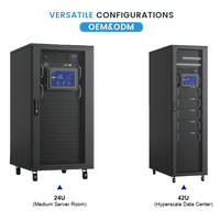 Système d'intégration de batterie lithium-ion LiFePO4 UPS pour armoire 42U, montage en rack, alimentation de secours pour centre de données et salle de serveurs