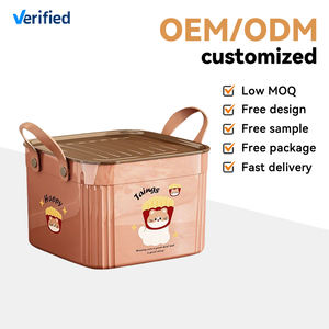 Xinhang Tragbarer Aufbewahrungsschrank für Kleinteile Kreativer Niedlicher Spielzeug-Aufbewahrungsbehälter Kleidungs-Aufbewahrungsbox mit Deckel und Griff - Product Image 5