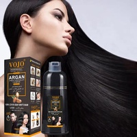 VOJO Vente en Gros Marque Privée Populaire Shampoing Colorant Permanent Naturel aux Plantes 500ml à l'Huile d'Argan pour une Coloration Rapide