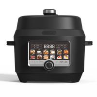 Olla a Presión Eléctrica Inteligente HY de 5L con Control Táctil, Olla a Presión Instantánea de un Toque, Olla Arrocera/Cocina Lenta
