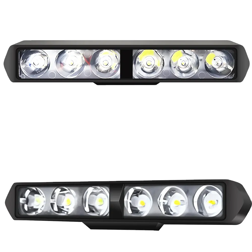 JHS Nuevo Diseño 6 pulgadas 18W 6leds 1800lm LED lente proyector luz de trabajo 6leds motocicleta faro Motor luz para Auto