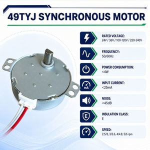 Moteur synchrone 49TYJ pour ventilateur oscillant de refroidisseur d'air, 110V/220V, pièce de rechange pour commande de volet de ventilateur à faible vitesse - Product Image 4