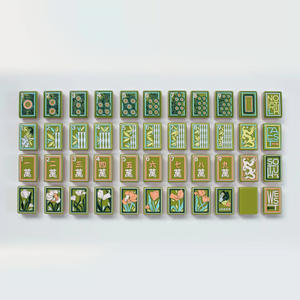 Apexplay <span class=keywords><strong>Mahjong</strong></span> américain sur mesure à 4 couches, tuiles en acrylique, 160 cartes, 4 joueurs, jeu portable de luxe élégant pour adultes, cadeau - Product Image 1