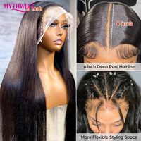 Pelucas de Cabello Virgen Peruano al por Mayor, Pelucas de Encaje HD 13x6, Pelucas Frontales de Encaje HD para Mujeres Negras, Pelucas de Cabello Humano con Encaje Completo HD Transparente