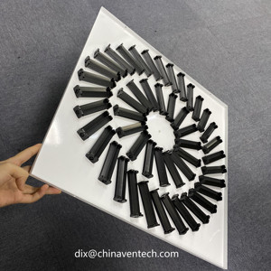 Copertura per <span class=keywords><strong>Bocchette</strong></span> d'<span class=keywords><strong>Aria</strong></span> da Soffitto HVAC 600x600 Quadrata con Diffusore a Vortice - Product Image 3