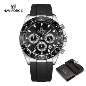 NAVIFORCE NF8054 8054 Montres à quartz originales, montres sport décontractées, chronographe, montre-bracelet lumineuse pour hommes, Reloj Montre Homme avec boîte - Product Image 2