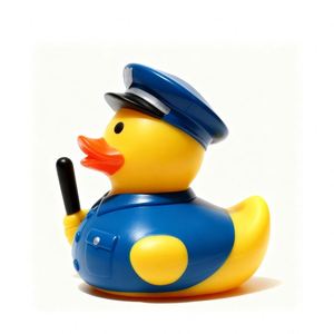 Jouets de bain pour enfants en caoutchouc, petits canards policiers jaunes professionnels, vente en gros et personnalisation - Product Image 2