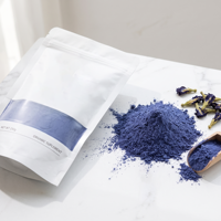 Fairir Poudre de fleur de pois papillon 100% pure et naturelle, Matcha bleu, Colorant végétal bleu naturel, OEM ODM