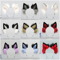 Bandeau en peluche de simulation de cheveux accessoires de mode mignons 20cm