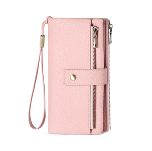 RFID Blocking Anti-theft Women's Wallets Card Holder Multi-functional Trifold Short Money Clips Retro Large Capacity Coin <b>Purses</b> - Product Image 2