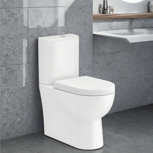 Mặt Trời Mọc Vortex tuôn ra washdown cơn lốc xoáy kép tuôn ra hai mảnh gốm mở trở lại nhà vệ sinh Pan Phễu thoát nước & Slim d-shape mềm đóng ghế - Product Image 5