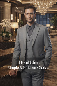 Costumes et blazers sur mesure pour hommes, vêtements de cérémonie de haute qualité, costumes de voyage pour gentleman, OEM ODM. - Product Image 2