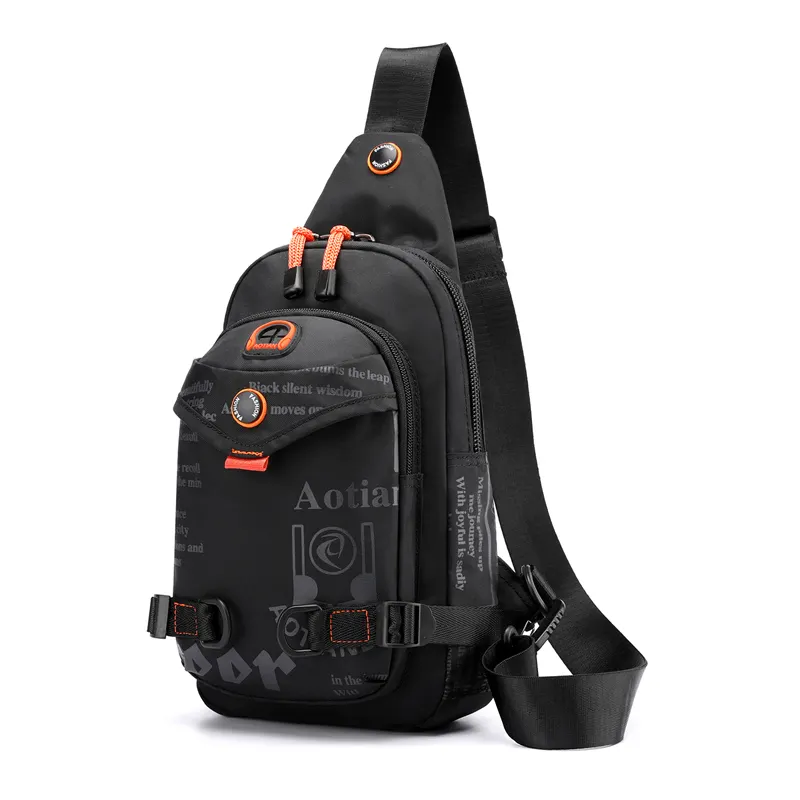 Custom Logo Outdoor Waterproof Messenger Bags Nylon Travel Cross Body Sling Bag Zipper Camera Sling Bag for Women