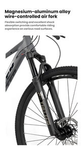 Bicicleta de Montaña de Aleación de Aluminio de 12 Velocidades SUNSHINE, Cassette 11-50T, Llanta de Doble Pared Remachada, Manubrio Recto, <span class=keywords><strong>Pedales</strong></span> de Aluminio - Product Image 6