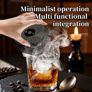 Ensemble <span class=keywords><strong>de</strong></span> fumoir à whisky et cocktails MJ Electric Classic Wood avec kit d'infusion pour utilisation à domicile - Product Image 4