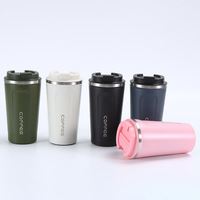 Gobelet isotherme personnalisé en acier inoxydable pour le voyage, camping et feu de camp, avec couvercles rabattables